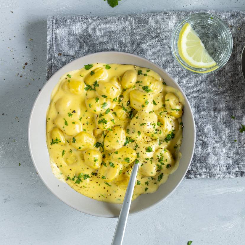 One-Pot-Gnocchi mit Käsesoße